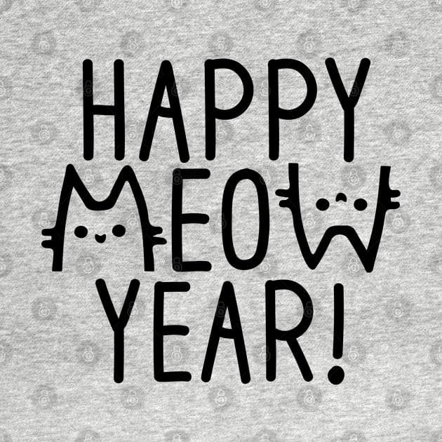 Happy Meow year Happy new year Greetings by RetroDesign